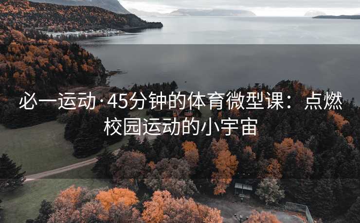 必一运动·45分钟的体育微型课：点燃校园运动的小宇宙